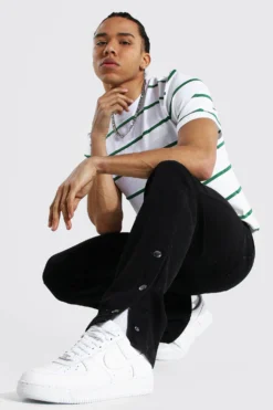 Tall - Jean Droit à Boutons Pression -Promos Coutuvelle Magasin amm04598 black xl 3 scaled