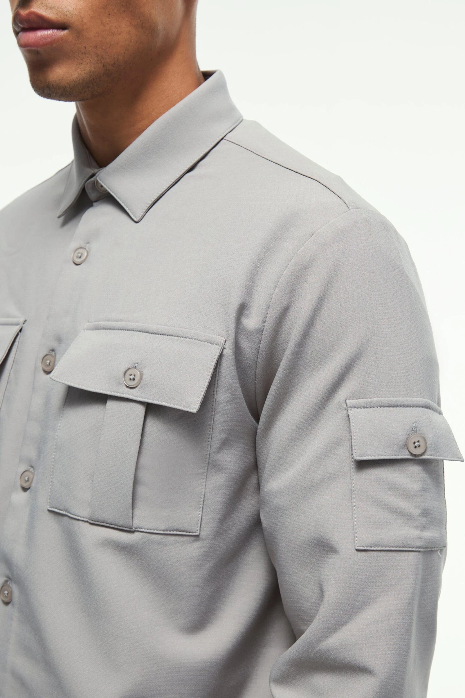 Surchemise Stretch En Tissu Technique 3 Surchemise Stretch En Tissu Technique – Image 3