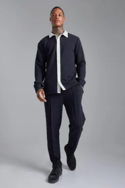 Pantalon Skinny En Jersey à Taille élastique -Promos Coutuvelle Magasin bmm07726 black xl 3 scaled