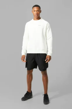 Sweat De Sport Basique - MAN Active -Promos Coutuvelle Magasin bmm20981 ecru xl 3 scaled