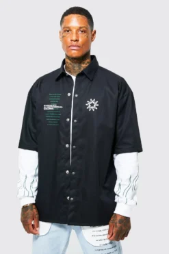 Surchemise Imprimée à Manches Longues -Promos Coutuvelle Magasin bmm25437 black xl 3 scaled