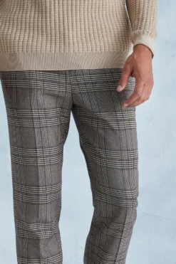 Pantalon Droit à Carreaux -Promos Coutuvelle Magasin bmm25825 brown xl 3 scaled