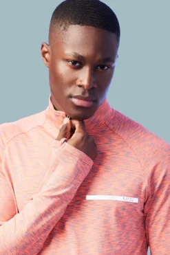 Top De Sport Performance Zippé - MAN Active -Promos Coutuvelle Magasin bmm28665 orange xl 3 scaled