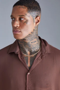 Chemise Oversize à Manches Longues -Promos Coutuvelle Magasin bmm28990 chocolate xl 3 scaled