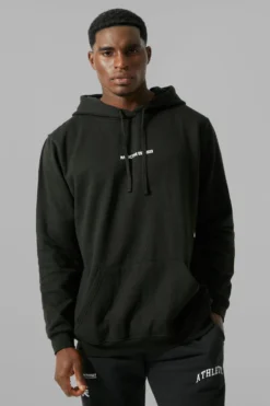 Sweat à Capuche De Sport Oversize à Slogan - MAN Active -Promos Coutuvelle Magasin bmm29422 black xl 3 scaled