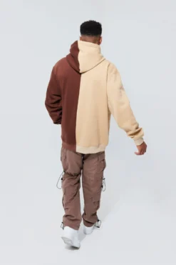 Sweat à Capuche Oversize Bicolore Imprimé 5 Sweat à Capuche Oversize Bicolore Imprimé -Promos Coutuvelle Magasin bmm29628 chocolate xl 1 scaled