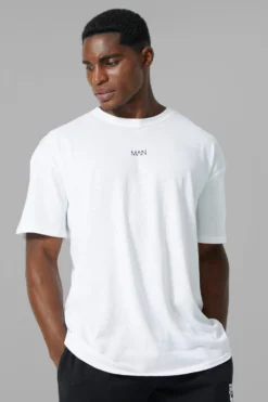 T-shirt Oversize à Slogan Bronx - MAN Active 7 T-shirt Oversize à Slogan Bronx - MAN Active -Promos Coutuvelle Magasin bmm29863 white xl 3 scaled