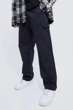 Pantalon Cargo Utilitaire à Taille élastiquée