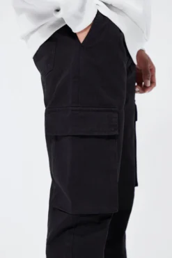 Jogging Cargo Slim Utilitaire à Taille élastiquée -Promos Coutuvelle Magasin bmm30337 black xl 3 scaled