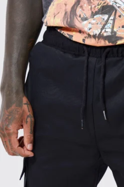 Pantalon Cargo Zippé à Poches Multiples -Promos Coutuvelle Magasin bmm30542 black xl 3 scaled