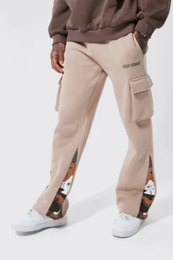 Jogging Cargo à Imprimé Camouflage