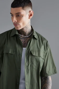 Chemise Oversize En Coton -Promos Coutuvelle Magasin bmm31394 khaki xl 3 scaled