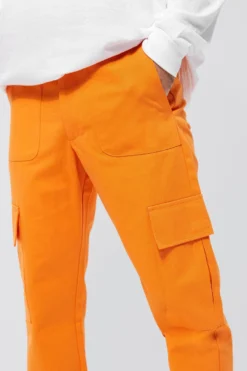 Pantalon Cargo à Cordon De Serrage -Promos Coutuvelle Magasin bmm31701 orange xl 3 scaled