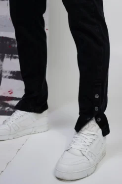 Jean Slim à Imprimé Squelette -Promos Coutuvelle Magasin bmm32289 washed20black xl 3 scaled