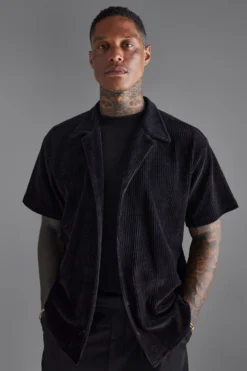 Chemise Ample En Velours Côtelé