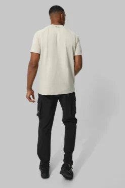 T-shirt De Sport Moulant - MAN Active -Promos Coutuvelle Magasin bmm33250 beige xl 1 scaled