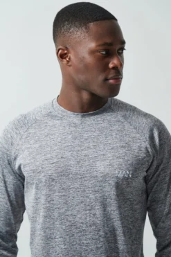 Top De Sport à Manches Longues - MAN Active -Promos Coutuvelle Magasin bmm33343 grey xl 3 scaled