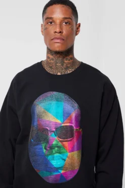 Sweat Oversize à Imprimé Biggie -Promos Coutuvelle Magasin bmm33526 black xl 3 scaled