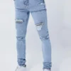 Jean Super Skinny à Taches De Peinture