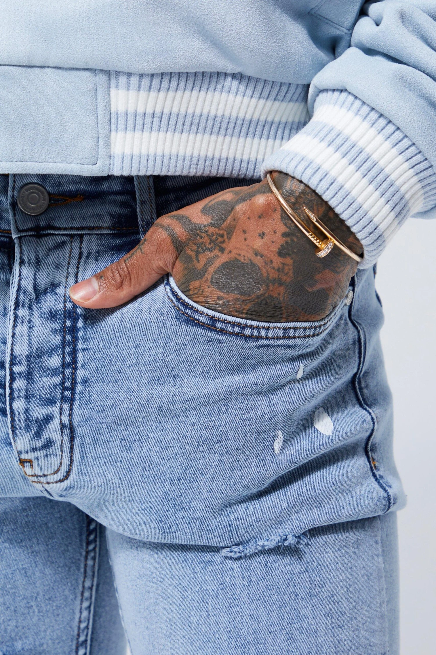 Jean Super Skinny à Taches De Peinture 4 Jean Super Skinny à Taches De Peinture – Image 4