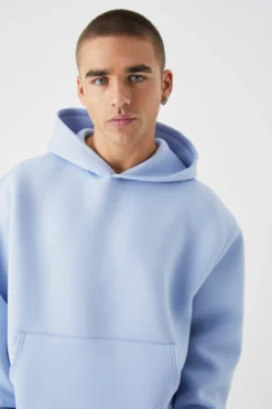 Sweat à Capuche Oversize En Néoprène -Promos Coutuvelle Magasin bmm34063 light20blue xl 2 scaled