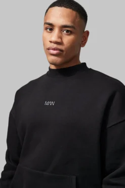 Sweat De Sport Oversize - MAN Active -Promos Coutuvelle Magasin bmm35249 black xl 3 scaled