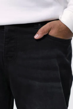 Grande Taille - Jean Droit à Taches De Peinture -Promos Coutuvelle Magasin bmm36217 black xl 3 scaled