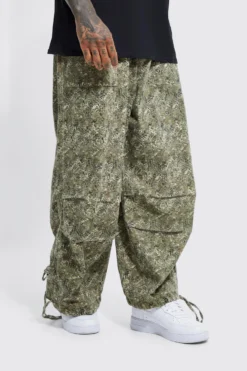 Pantalon Cargo Parachute à Taille élastique