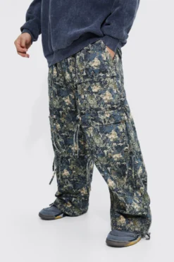 Pantalon Cargo Large à Taille élastique