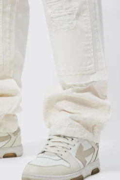 Pantalon Ample Déchiré à Imprimé Bandana -Promos Coutuvelle Magasin bmm36616 ecru xl 3 scaled