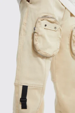 Pantalon Cargo Ample à Poches En Relief -Promos Coutuvelle Magasin bmm37238 stone xl 3 scaled