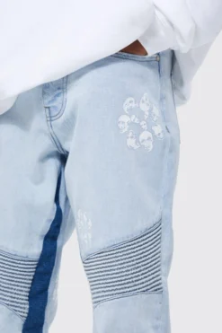 Jean Motard Slim à Imprimé Crâne -Promos Coutuvelle Magasin bmm37278 ice20blue xl 3 scaled