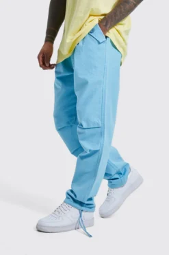 Pantalon Cargo Ample à Taille élastiquée