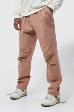 Pantalon Cargo Ample à Taille élastiquée