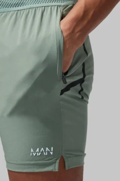 Short De Sport Performance - MAN Active -Promos Coutuvelle Magasin bmm37944 green xl 3 scaled