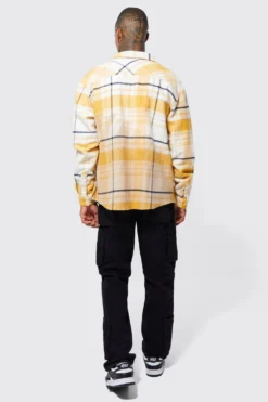 Surchemise Oversize à Carreaux -Promos Coutuvelle Magasin bmm39297 ecru xl 1 scaled