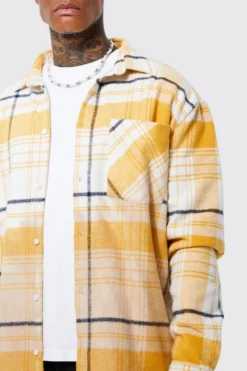 Surchemise Oversize à Carreaux -Promos Coutuvelle Magasin bmm39297 ecru xl 3 scaled