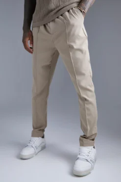 Pantalon à Pinces Et Taille élastique