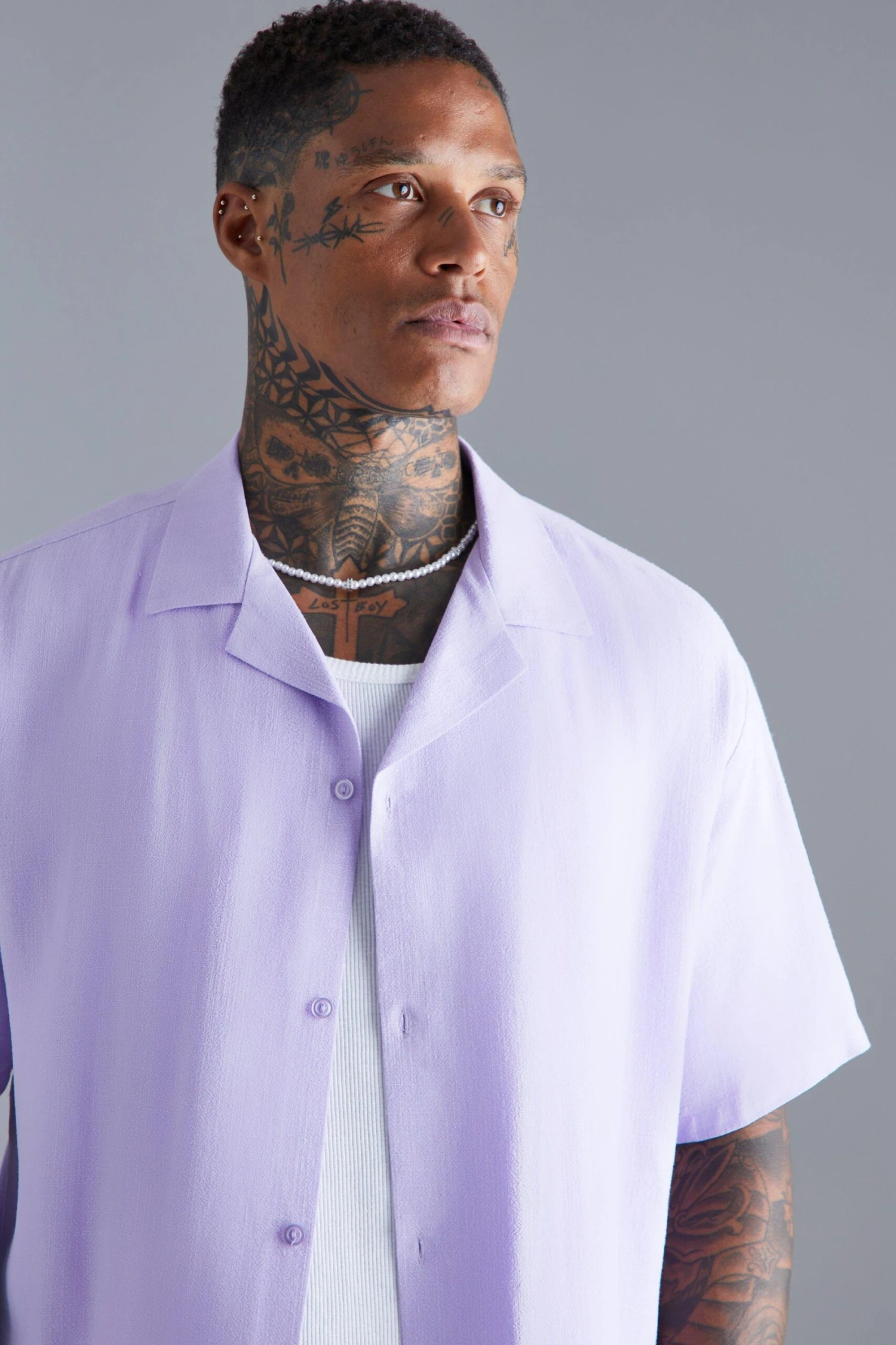 Chemise Oversize En Lin à Manches Courtes 4 Chemise Oversize En Lin à Manches Courtes – Image 4