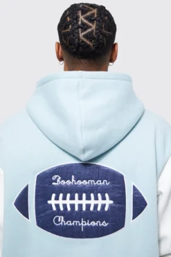 Sweat à Capuche Oversize Universitaire Imprimé -Promos Coutuvelle Magasin bmm40483 light20blue xl 3 scaled