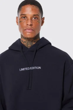 Sweat à Capuche Oversize Brodé -Promos Coutuvelle Magasin bmm40491 black xl 3 scaled