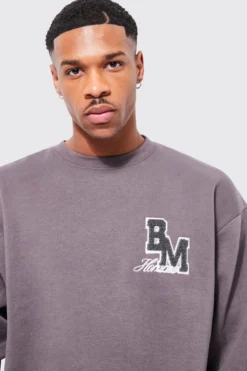 Sweat Oversize Universitaire -Promos Coutuvelle Magasin bmm40515 charcoal xl 3 scaled