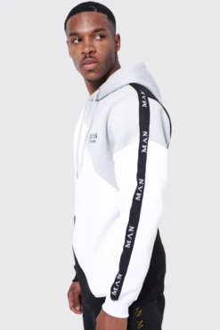 Sweat à Capuche à Empiècement Contrastant - MAN -Promos Coutuvelle Magasin bmm40714 black xl 3 scaled