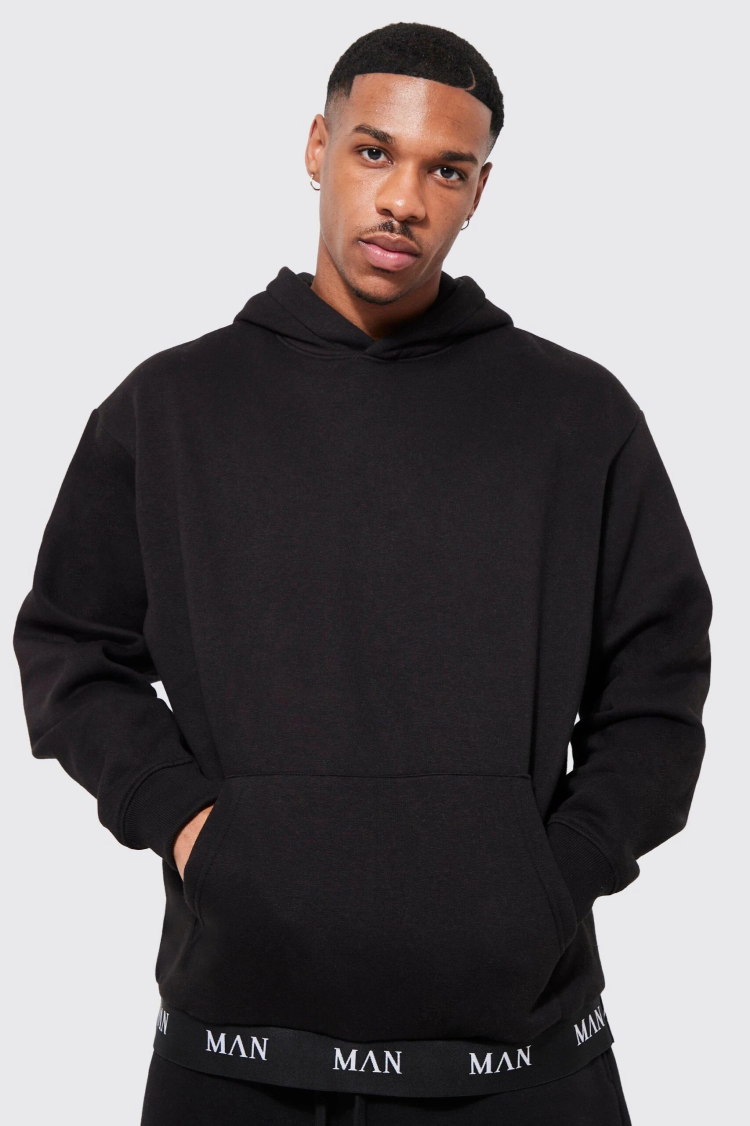 Sweat à Capuche Oversize En Jacquard - MAN 1 Sweat à Capuche Oversize En Jacquard - MAN