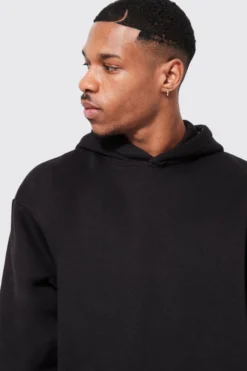 Sweat à Capuche Oversize En Jacquard - MAN 7 Sweat à Capuche Oversize En Jacquard - MAN -Promos Coutuvelle Magasin bmm40719 black xl 3 scaled