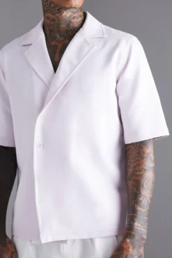 Chemise à Manches Courtes -Promos Coutuvelle Magasin bmm41456 lilac xl 3 scaled