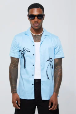 Chemise Moulante à Manches Courtes