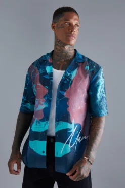 Chemise Imprimée à Manches Courtes