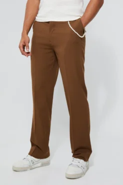 Pantalon Ample Habillé à Chaîne