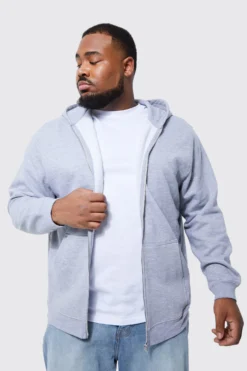 Grande Taille - Sweat à Capuche Oversize Zippé